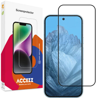 Accezz Gehard Glas Full Cover Screenprotector voor de Google Pixel 9 / 9 Pro Transparant