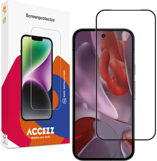 Accezz Gehard Glas Full Cover Screenprotector voor de Google Pixel 9A Transparant