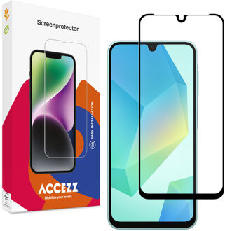 Accezz Gehard Glas Full Cover Screenprotector voor de Samsung Galaxy A16 / A17 / A26 Transparant