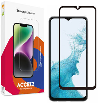 Accezz Gehard Glas Full Cover Screenprotector voor de Samsung Galaxy A23 (5G) Transparant