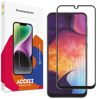 Accezz Gehard Glas Full Cover Screenprotector voor de Samsung Galaxy A50 / A30s / M31 Transparant