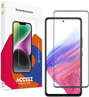Accezz Gehard Glas Full Cover Screenprotector voor de Samsung Galaxy A51 Transparant