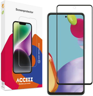 Accezz Gehard Glas Full Cover Screenprotector voor de Samsung Galaxy A52(s) (5G/4G) / A53 Transparant