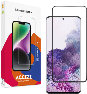 Accezz Gehard Glas Full Cover Screenprotector voor de Samsung Galaxy S20 Transparant