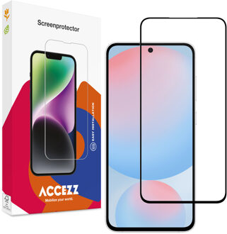 Accezz Gehard Glas Full Cover Screenprotector voor de Samsung Galaxy S25 FE Transparant