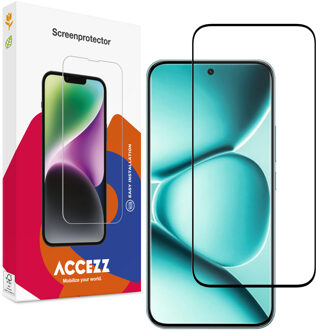 Accezz Gehard Glas Full Cover Screenprotector voor de Xiaomi Redmi Note 15 Pro Plus (5G) Transparant