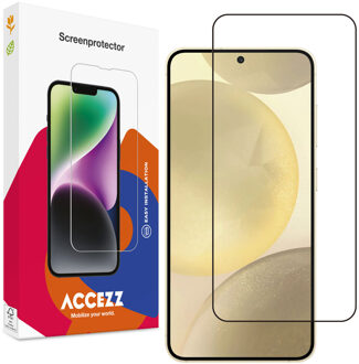 Accezz Gehard Glas Full Cover voor Samsung Galaxy S25 Plus Smartphone screenprotector Transparant