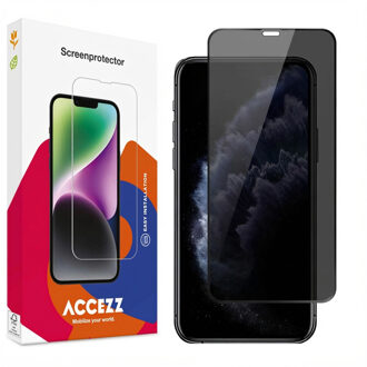 Accezz Gehard Glas Privacy Screenprotector voor de Apple iPhone 11 Pro / Xs / X Transparant