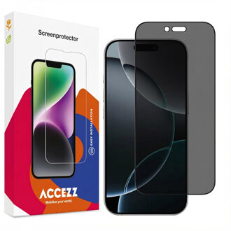 Accezz Gehard Glas Privacy Screenprotector voor de Apple iPhone Air Transparant