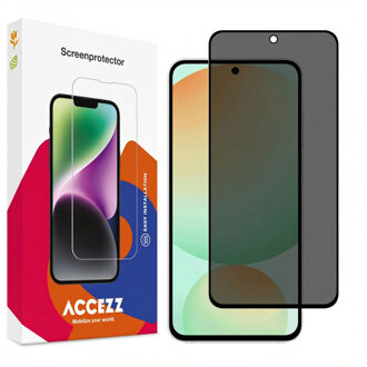 Accezz Gehard Glas Privacy Screenprotector voor de Samsung Galaxy S24 FE / A36 / A56 Transparant