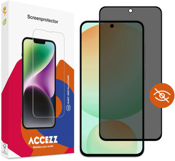 Accezz Gehard Glas Privacy Screenprotector voor de Samsung Galaxy S24 FE / A36 / A56 Transparant