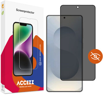 Accezz Gehard Glas Privacy Screenprotector voor de Samsung Galaxy S25 Edge Transparant