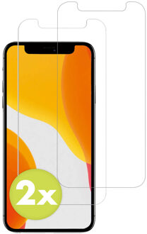 Accezz Gehard Glas Screenprotector 2-pack voor de Apple iPhone 12 Mini Transparant