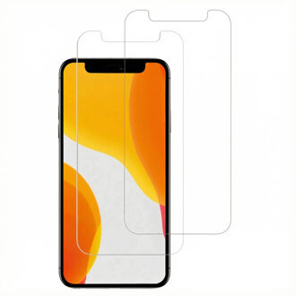Accezz Gehard Glas Screenprotector 2-pack voor de Apple iPhone 12 Mini Transparant
