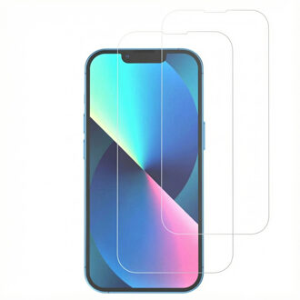 Accezz Gehard Glas Screenprotector 2-pack voor de Apple iPhone 13 Mini Transparant