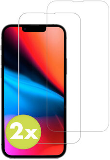 Accezz Gehard Glas Screenprotector 2-pack voor de Apple iPhone 13 Pro Max / 14 Plus Transparant