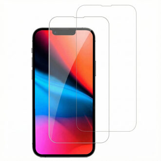 Accezz Gehard Glas Screenprotector 2-pack voor de Apple iPhone 13 Pro Max / 14 Plus Transparant