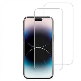 Accezz Gehard Glas Screenprotector 2-pack voor de Apple iPhone 15 Plus / 15 Pro Max / 16 Plus Transparant