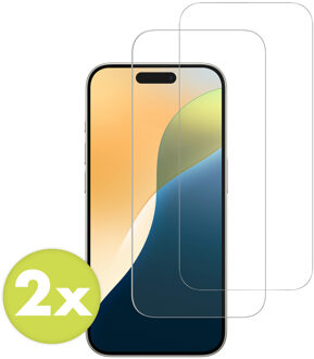 Accezz Gehard Glas Screenprotector 2-pack voor de Apple iPhone 17 / 17 Pro / 16 Pro Transparant