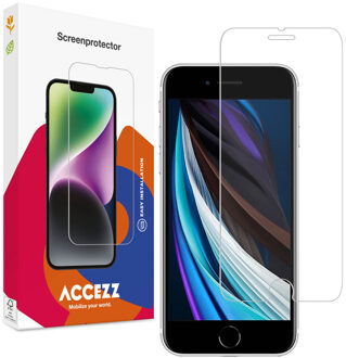 Accezz Gehard Glas Screenprotector 2-pack voor de Apple iPhone SE (2022 / 2020) Transparant
