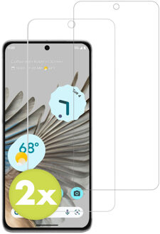 Accezz Gehard Glas Screenprotector 2-pack voor de Google Pixel 8 Transparant