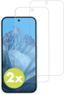 Accezz Gehard Glas Screenprotector 2-pack voor de Google Pixel 9 / 9 Pro / 10 / 10 Pro Transparant