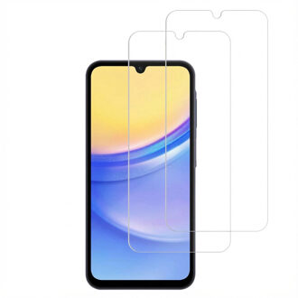 Accezz Gehard Glas Screenprotector 2-pack voor de Samsung Galaxy A15 (5G/4G) Transparant