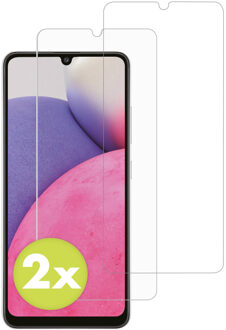 Accezz Gehard Glas Screenprotector 2-pack voor de Samsung Galaxy A33 Transparant