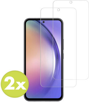 Accezz Gehard Glas Screenprotector 2-pack voor de Samsung Galaxy A54 (5G) / S23 FE Transparant