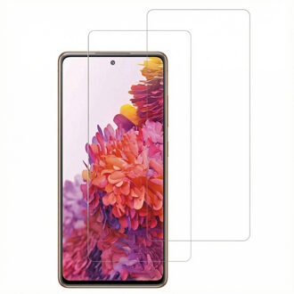 Accezz Gehard Glas Screenprotector 2-pack voor de Samsung Galaxy S20 FE Transparant