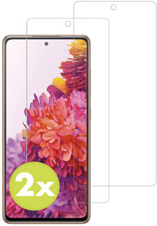 Accezz Gehard Glas Screenprotector 2-pack voor de Samsung Galaxy S20 FE Transparant