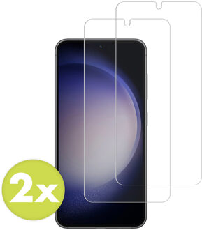 Accezz Gehard Glas Screenprotector 2-pack voor de Samsung Galaxy S22 / S23 Transparant