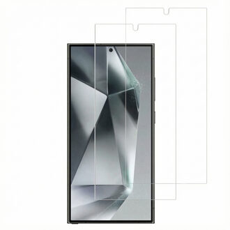 Accezz Gehard Glas Screenprotector 2-pack voor de Samsung Galaxy S24 Ultra Transparant