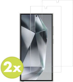 Accezz Gehard Glas Screenprotector 2-pack voor de Samsung Galaxy S24 Ultra Transparant