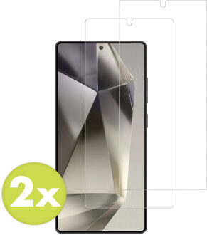 Accezz Gehard Glas Screenprotector 2-pack voor de Samsung Galaxy S25 Ultra Transparant