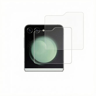 Accezz Gehard Glas Screenprotector 2-pack voor de Samsung Galaxy Z Flip 5 / 6 / 7 FE Transparant