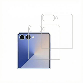 Accezz Gehard Glas Screenprotector 2-pack voor de Samsung Galaxy Z Flip 7 Transparant