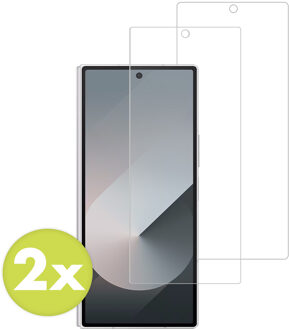 Accezz Gehard Glas Screenprotector 2-pack voor de Samsung Galaxy Z Fold 7 Transparant