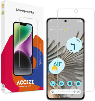 Accezz Gehard Glas Screenprotector Google Pixel 8 Smartphone screenprotector Transparant