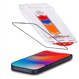 Accezz Gehard Glas Screenprotector met Applicator - 2-pack voor de Apple iPhone 17 Pro Transparant