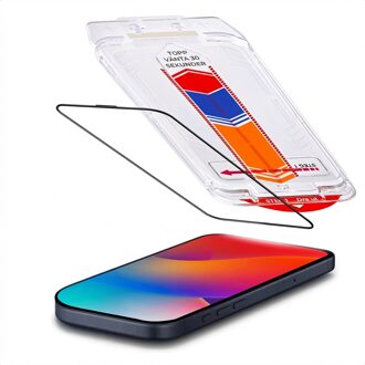 Accezz Gehard Glas Screenprotector met Applicator - 2-pack voor de Apple iPhone 17 Transparant