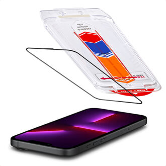 Accezz Gehard Glas Screenprotector + Applicator voor de Apple iPhone 13 / 13 Pro / 14 / 16e Transparant
