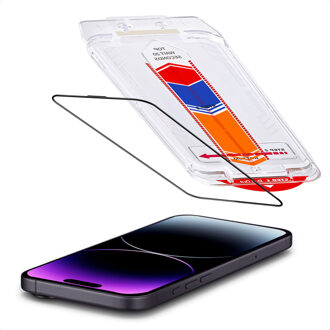 Accezz Gehard Glas Screenprotector + Applicator voor de Apple iPhone 14 Pro Transparant