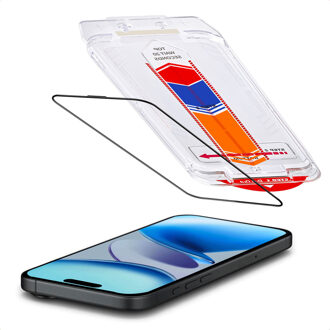 Accezz Gehard Glas Screenprotector + Applicator voor de Apple iPhone Air Transparant