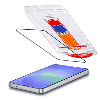 Accezz Gehard Glas Screenprotector + Applicator voor de Samsung Galaxy A36 Transparant