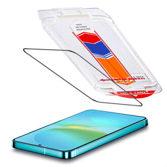 Accezz Gehard Glas Screenprotector + Applicator voor de Samsung Galaxy A37 (5G) Transparant