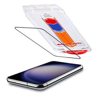Accezz Gehard Glas Screenprotector + Applicator voor de Samsung Galaxy S23 Transparant