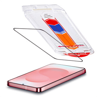Accezz Gehard Glas Screenprotector + Applicator voor de Samsung Galaxy S26 Transparant