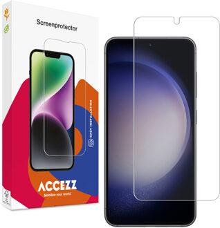 Accezz Gehard Glas Screenprotector Samsung Galaxy S22 / S23 Smartphone screenprotector Transparant