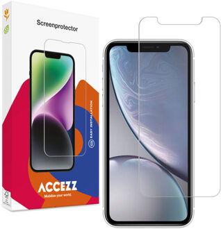 Accezz Gehard Glas Screenprotector voor de Apple iPhone 12 (Pro) / 11 / Xr Transparant